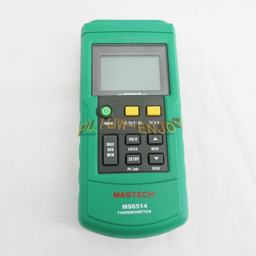 NEW MASTECH MS6514 Dual Channel Digital Thermometer Temperature Logger Tester