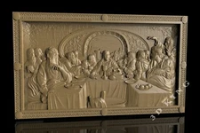 STL 3D Models LORD'S SUPPER 4 for CNC Router 3D Printer Engraver Carving Aspire