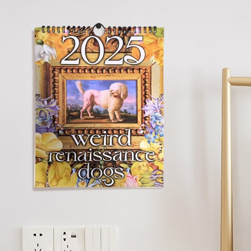 2025 Weird Renaissance Dogs Calendar 2025 Wall Monthly Calendar Wall Calendar - Picture 8 of 11