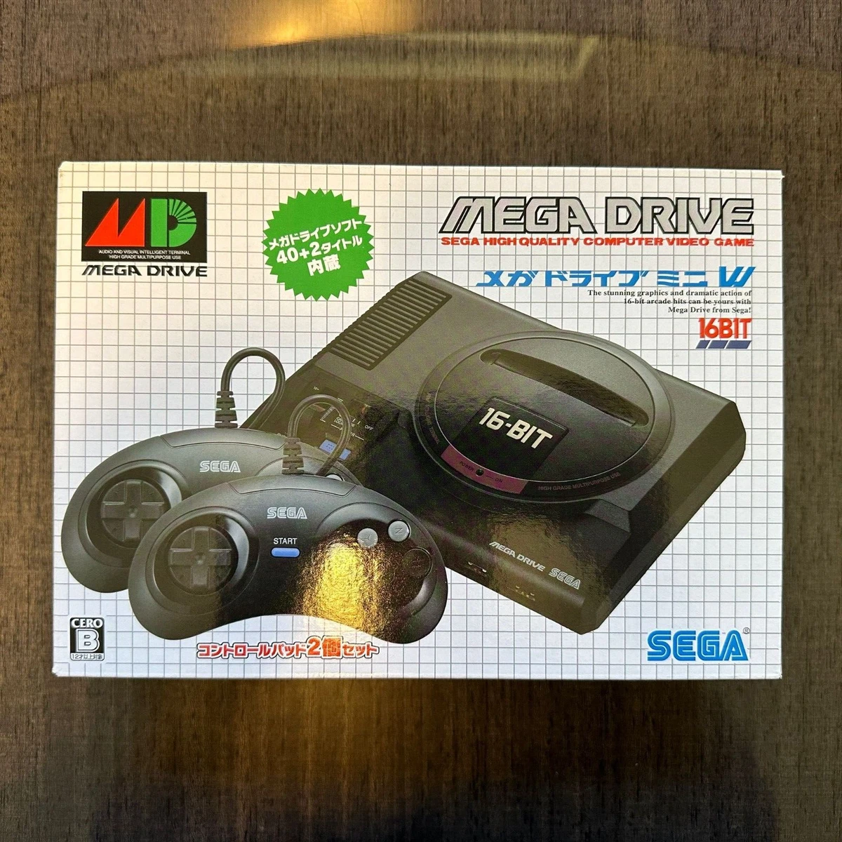 JP SEGA Mega Drive Mini By SEGA Console 42 GAMES 30 Years Ann