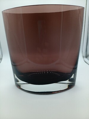 Amethyst Color Sharp Oval Vase