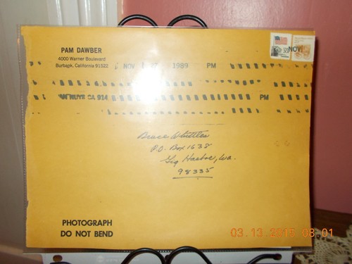 PAM DAWBER SIGNED AGENCY PHOTOGRAPH WITH ENVELOPE - Bild 4 von 4