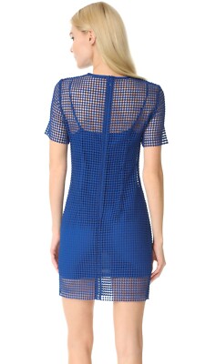 diane von furstenberg blue lace dress DVF