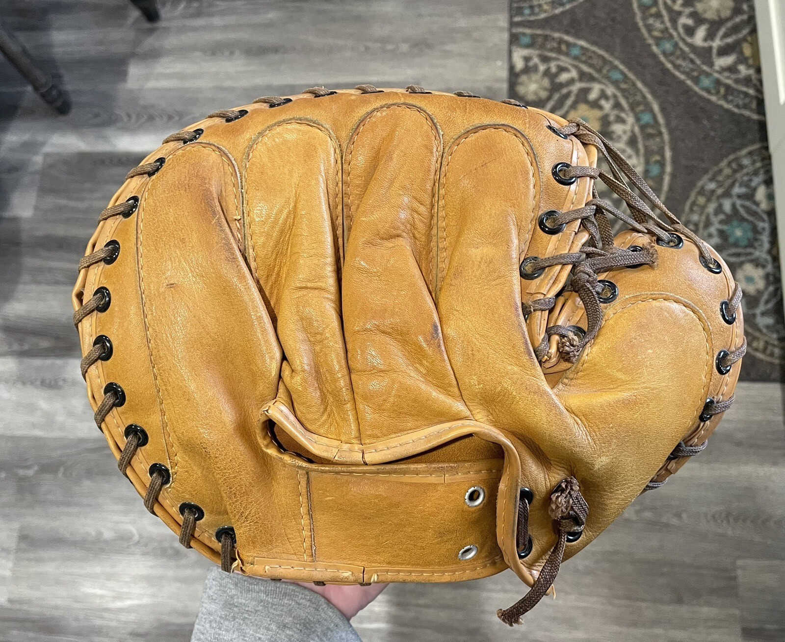 Vintage Dubow Genuine Cowhide Baseball Catchers Mitt Joe Tipton eBay