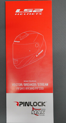 LS2 Pinlockscheibe, klar, Typ 100 Max Vision DKS180 für FF397, FF390,FF353,FF800