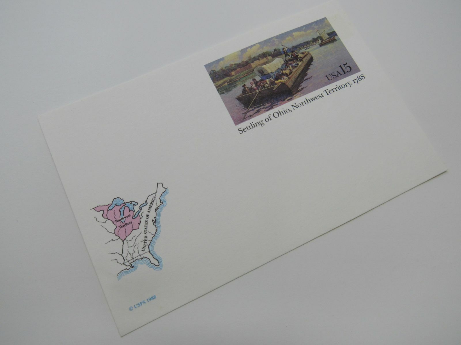 USPS Scott UX124 15c Ohio Territory Mint Never Hinged/MNH Postal Card