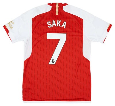 Adidas Official Bukayo Saka Arsenal 2023/24 Home Player Jersey
