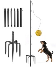 Tetherball Set with Rope  Ball, Portable Tetherball Equipment for Outdoor Ba...