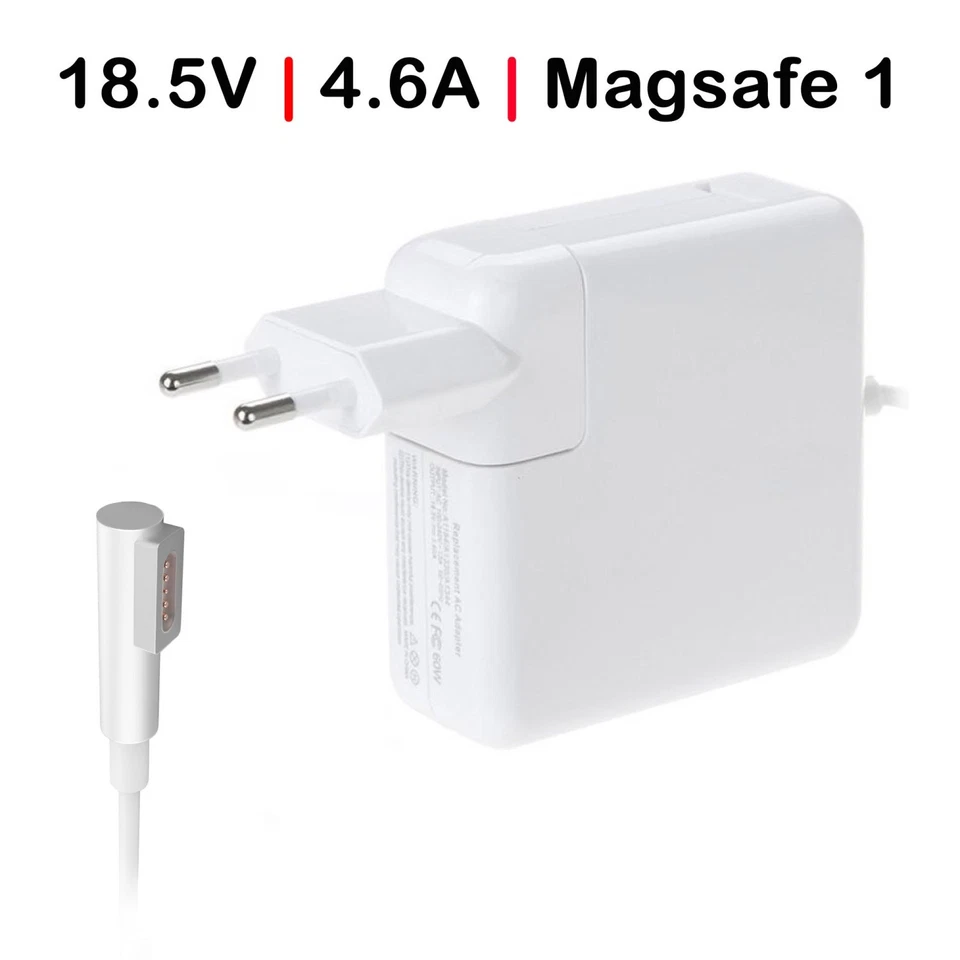 VER DESCR. CARGADOR PARA PORTÁTIL APPLE MACBOOK A1172 A1184 A1278 85W 18.5V 4.6A