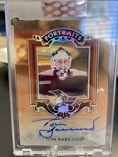 2023-24 UD Upper Deck Clear Cut Retro Portraits #UDP-TB Tom Barrasso Auto /10