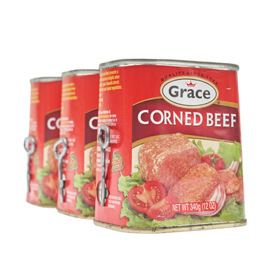 Grace corned beef 340g (12oz per tin) - 3 packs/units