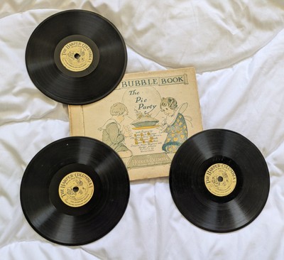 Fifth Bubble Book - The Pie Party + 3 Original 5'' Records ''The Book That Sings''