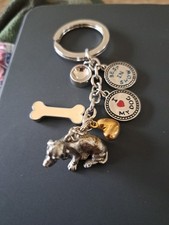 I Love My Hound Dog Key Chain With 5 Charms