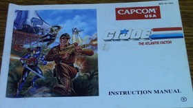 Nintendo NES G.I. Joe Atlantis Factor Video Game Capcom 1991