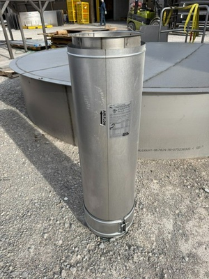 #ad Metal Fab 10PIC42 Stainless Double Wall Pressure Chimney Pipe Duct 10quot; dia x 42quot; $99.00