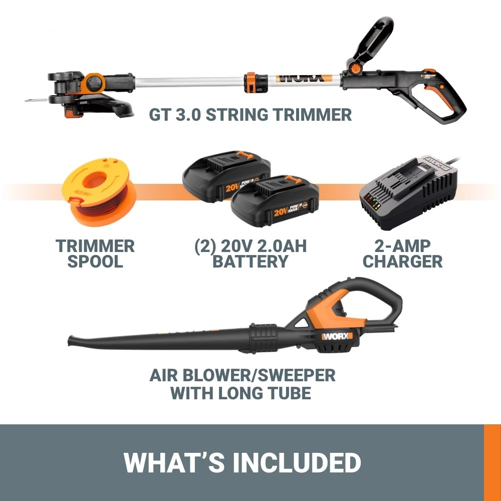 20V GT 3.0 12" Cordless String Trimmer & AIR Blower Combo Kit - Thumbnail 2