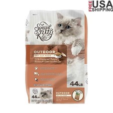 Outdoor Dry Cat Food 44lb Complete Balanced Nutrition Kittens Adults Kibble New 0.85 per pound