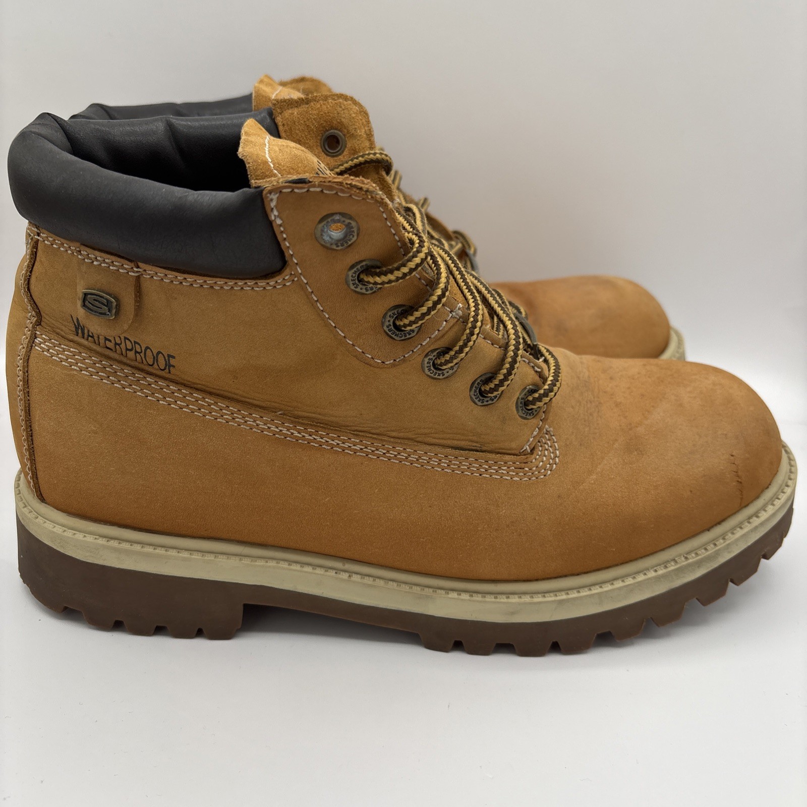S 10 Tan Color Waterproof Lace Up