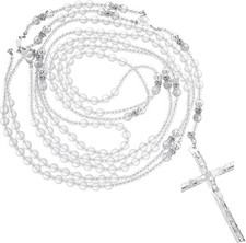 Lazo De Boda Catolica Wedding Lasso Handcrafted Recuerdos Boda Crystal Silver 