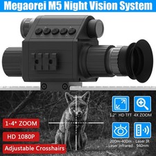 Megaorei M5 Visione Notturna Infrarossi Cannocchiale da Caccia Fucile 940nm 1080P Telecamera IR