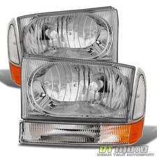 1999-'04 F250 F350 F450 Superduty Excursion Headlights Corner Lights Left+Right