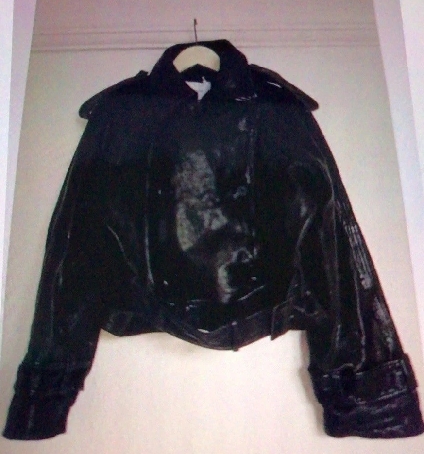 H&M Studio sz L large Black genuine Leather short biker Jacket BNWT RRP £380 thumbnail 8