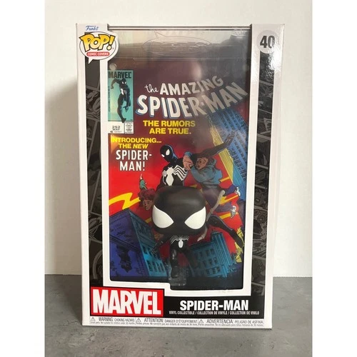 Funko Pop! Comic Covers Marvel The Amazing Spider-Man #40 (Black Suit), Sealed