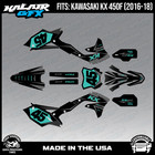 Graphics Kit for Kawasaki KX450F (2016-2018) KX 450F Division Series - Teal