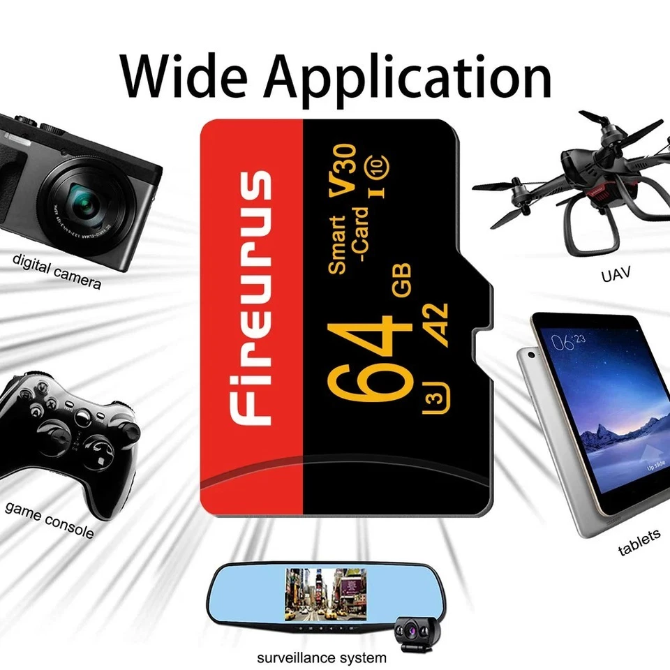 High Speed Micro SD Memory Card 256GB TF Flash Storage Phone Camera Game Gift - Image 4 of 4