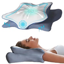 Cervical Pillow,Contour Memory Foam Pillow for Sleeping,Ergonomic Neck Suppor...