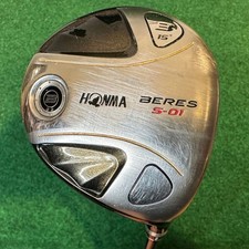 Honma Beres S-01 Fairway 3W 15  RH R Flex 2 Star ARMRQ 6 54 Shaft Good Grip 43"
