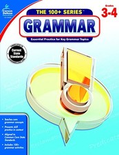 GRAMMAR, GRADES 3 - 4 (THE 100+ SERIES) By Carson-dellosa Publishing **Mint**
