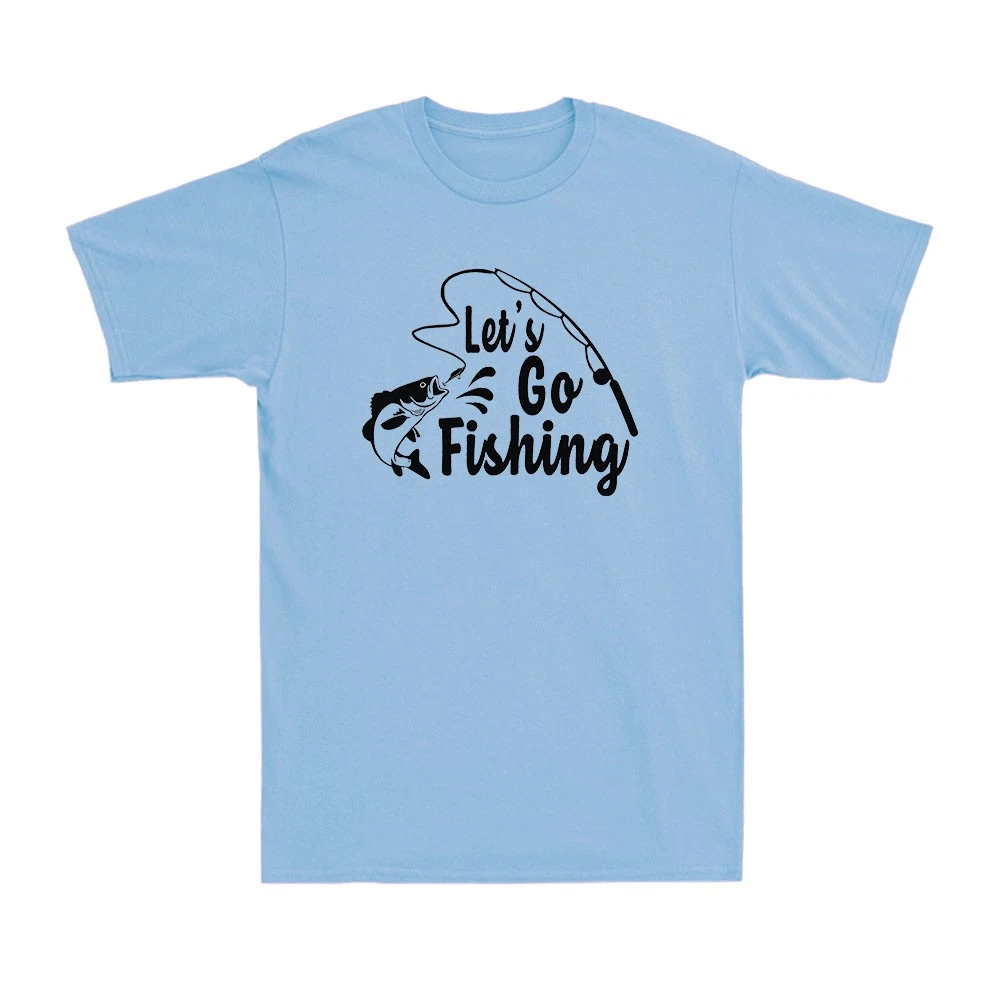 Let's Go Fishing Angling Fish Fisherman Funny Novelty Men's Cotton T-Shirt
Opens in a new window or