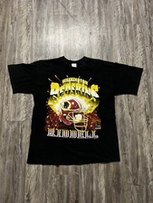 Vintage Washington Redskins NFL 1997 Single Stitch Black Helmet T Shirt XL