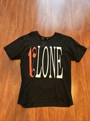 VLONE Palm Angels T Shirt Size L Men's Black Red 100% Authentic