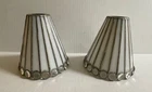DALE TIFFANY Stained Glass Lamp Shades - Set Of Two