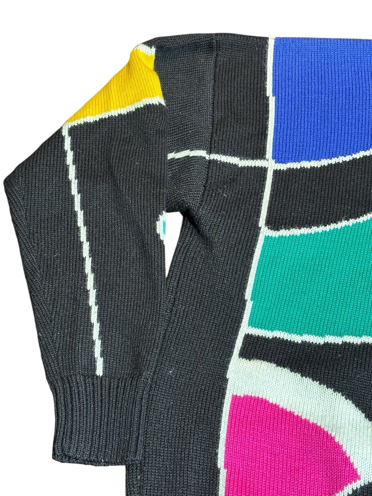 Vintage Tyrolia By Head Ski Sweater 80s 90s Women’s Medium Wool Blend Colorful