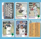 1973 Topps BASEBALL CARD STARTER SET LOT OF 100 DIFFERENT w STARS/HOF *VG-EX/EX*