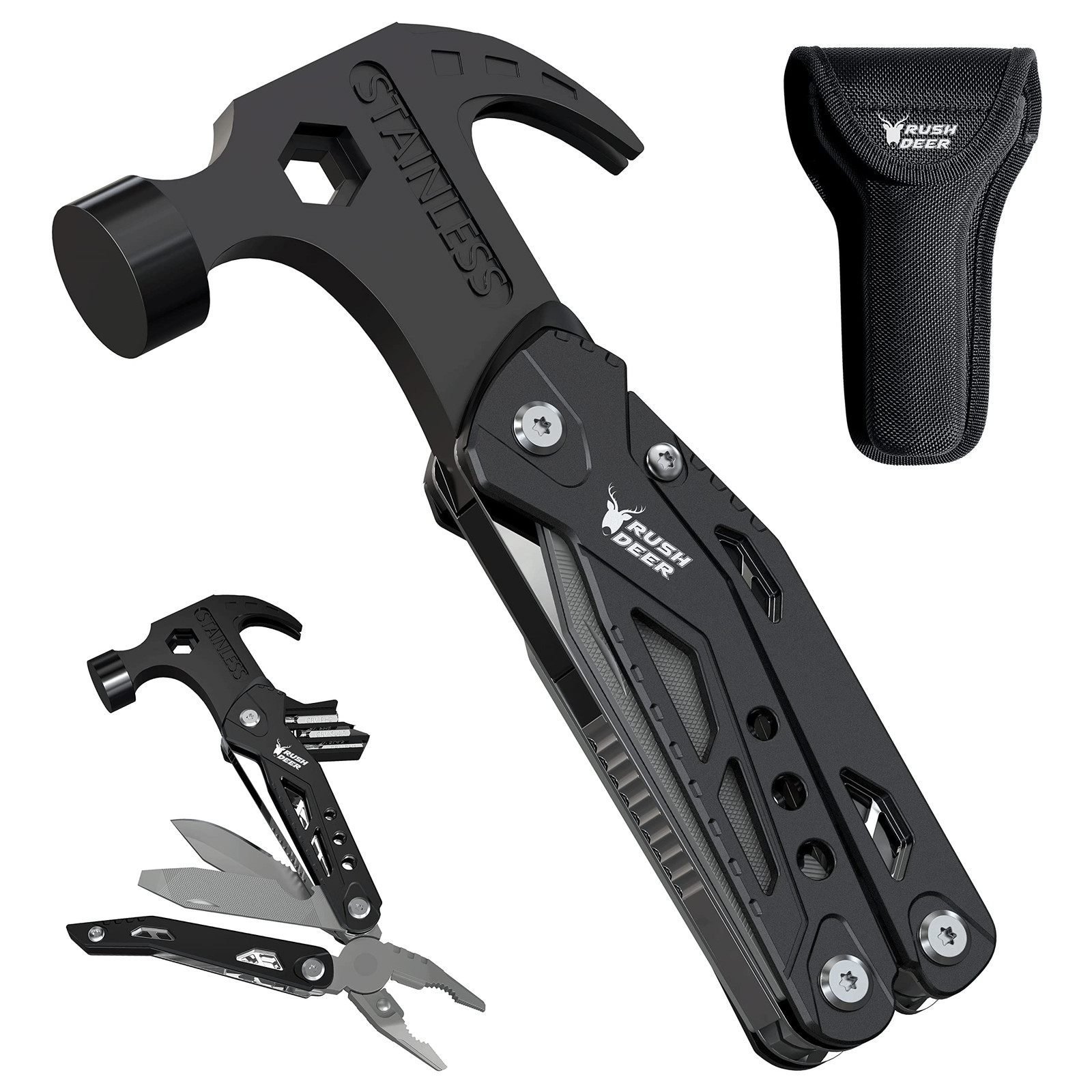 14-in-1 Multitool, Gifts for Dad, Mini Hammer Multitool, Small Hammer Tool, S...