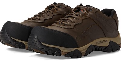 MERRELL WORK Men's Moab Adventure Carbon Fiber Toe Work Shoe Toffee - J004637