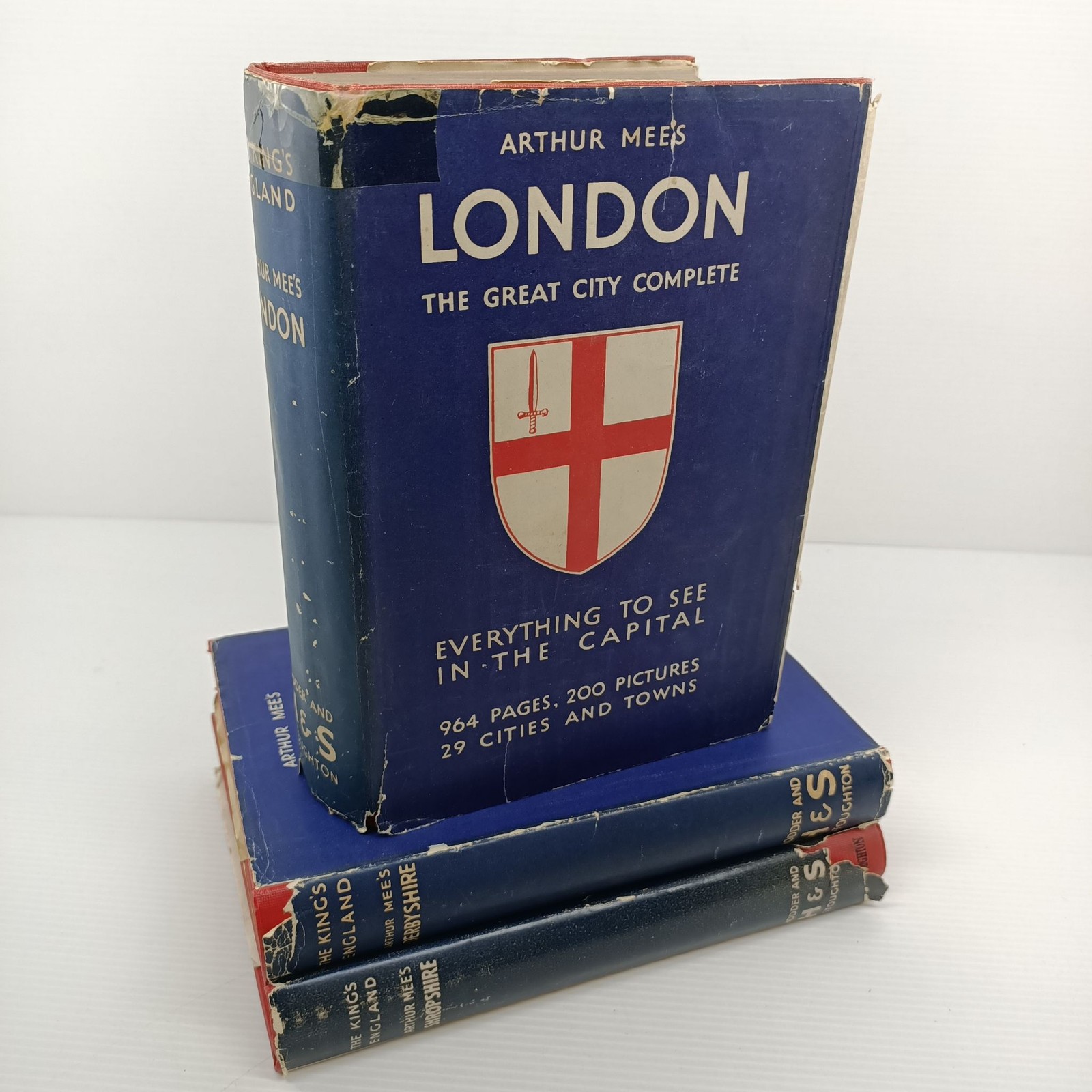 3 Arthur Mee The King's England London Derbyshire Shropshire Guide History Books