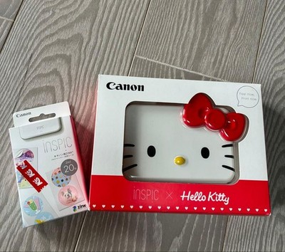 Canon iNSPiC PV-123 Mini Fotodrucker Hello Kitty ZINK Papier Ladegerät Neu