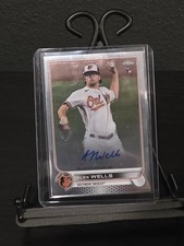 Topps 2022 Chrome Rookie Autographs Alex Wells #RA-AW Orioles Auto