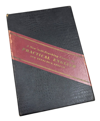 Practical English Effective Speech 15 Lesson 1930's Self-Teaching Course in Case
