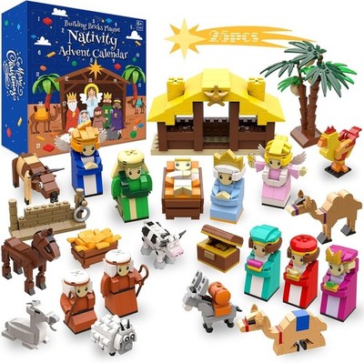Nativity Advent Calendar 2025 | Building Block Set | STEM | 14x 14 25 days