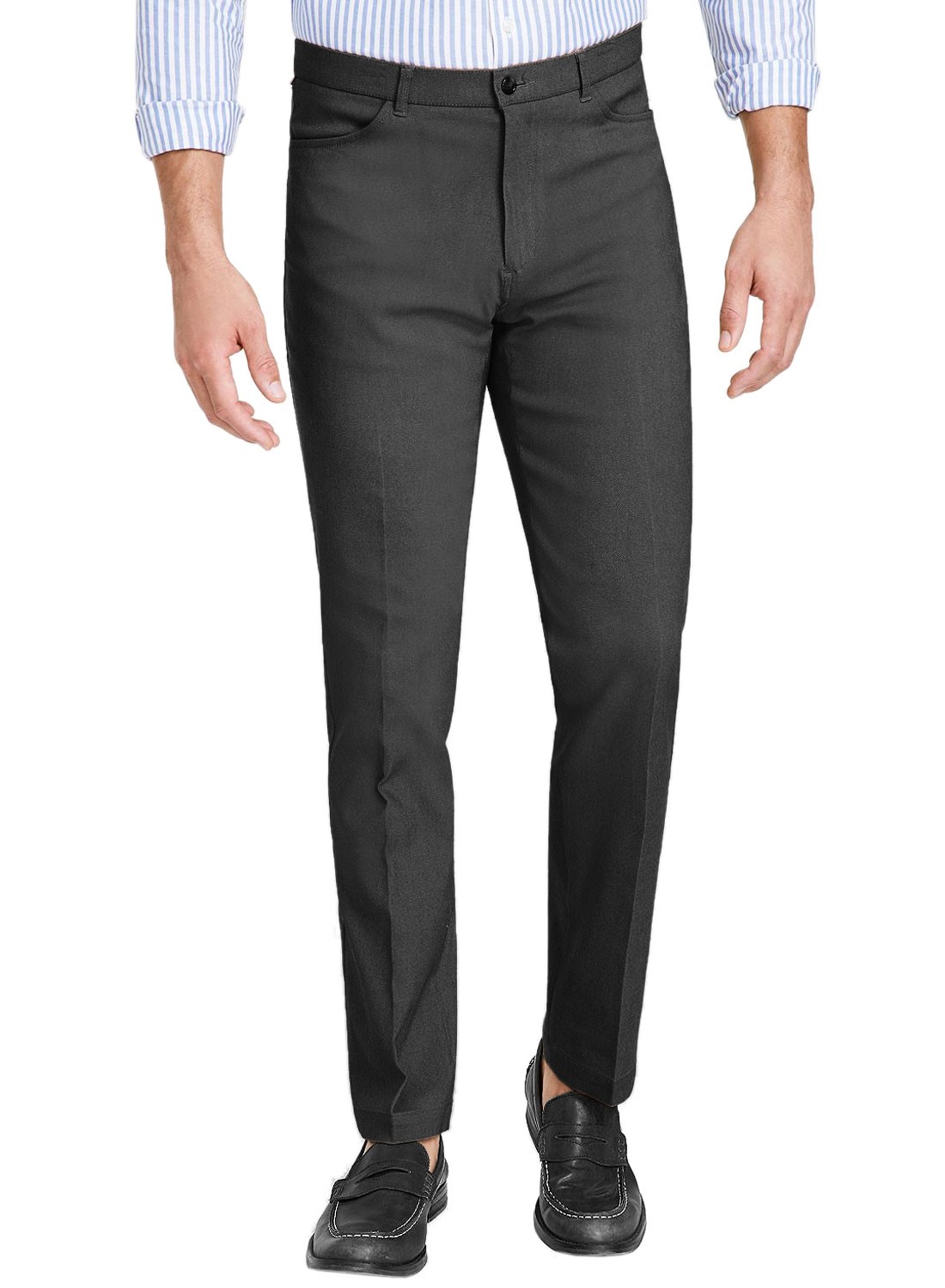 Мужские саржевые брюки Tommy Hilfiger Modern Fit с четырьмя карманами 34 Вт x 30 Л цвет древесный уголь - NWT 5190₽