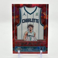 2022 Panini Contenders Optic Uniformity Red Cracked Ice Prizm LaMelo Ball