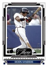 DEION SANDERS 2025 PANINI THREE AND TWO /99 BRAVES QQ