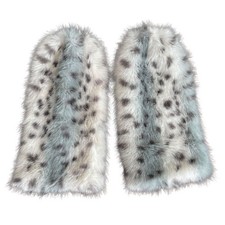 1 Pair Women Faux Fur Leg Warmers Furry Boot Covers Warm Boot Cuff Boot Sleeves