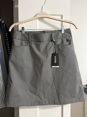 Abacus NWT Black and White Gingham Golf Skort